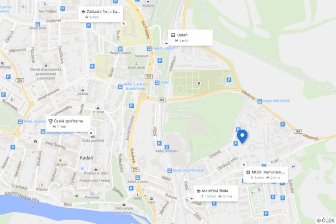 Pronájem, Byt 1+1, Kadaň