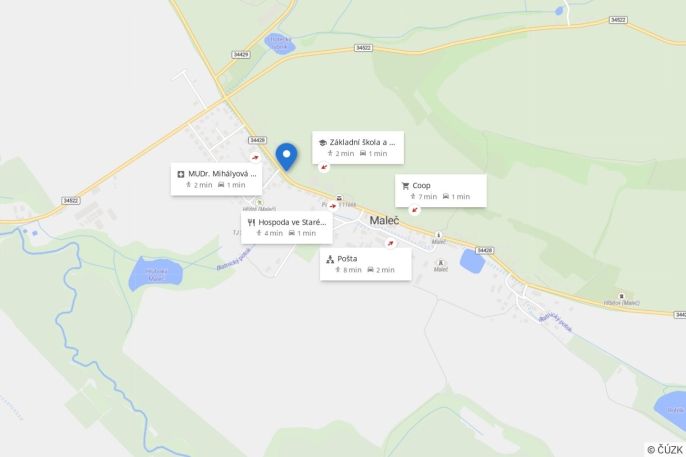 Prodej, Rodinný dům, Maleč