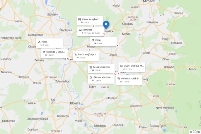 Prodej, Chata, Kornatice