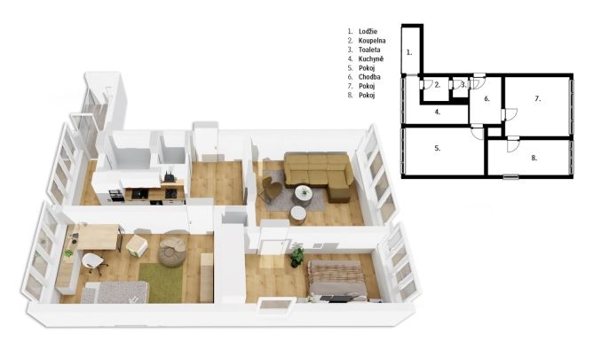 Prodej, Byt 3+1, Náchod