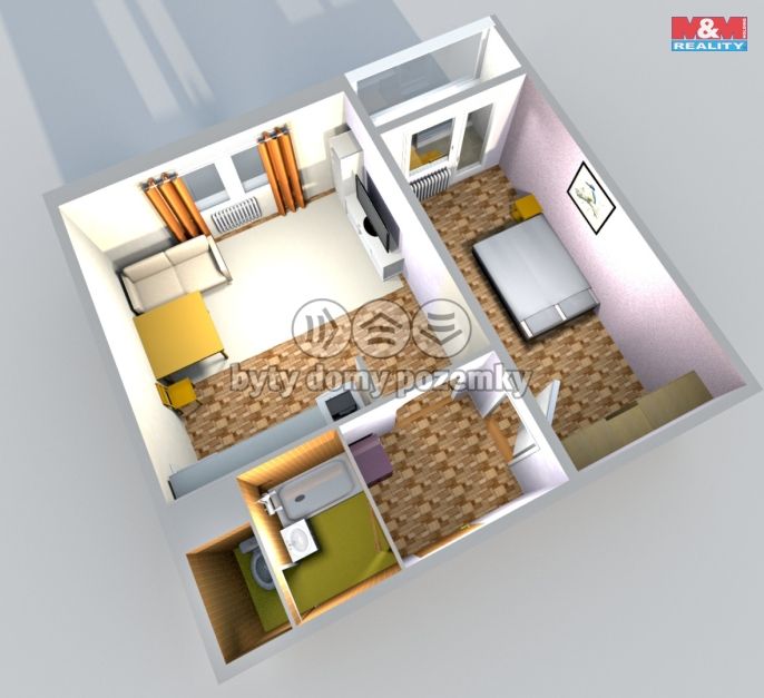 Pronájem, Byt 1+1, Česká Lípa