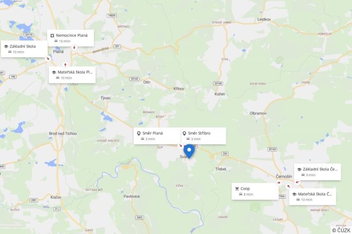 Prodej, Byt 2+1, Planá