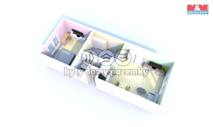 Prodej, Byt 2+kk, Děčín