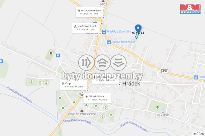 Prodej, Pozemek k bydlení, Hrádek