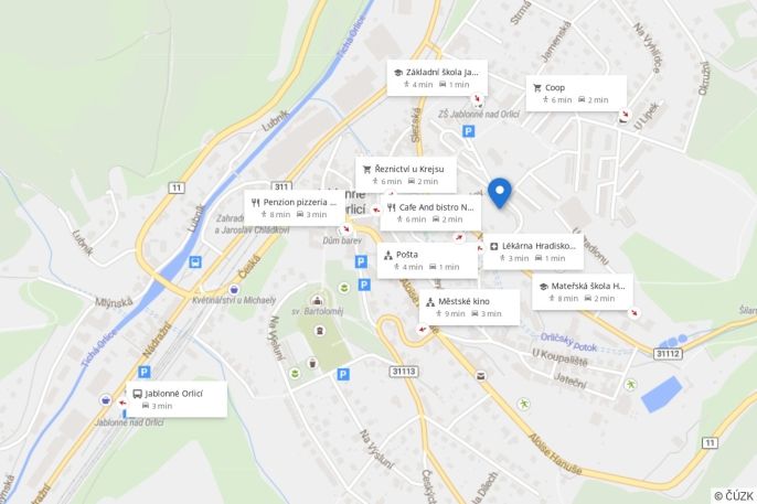 Pronájem, Byt 3+1, Jablonné nad Orlicí