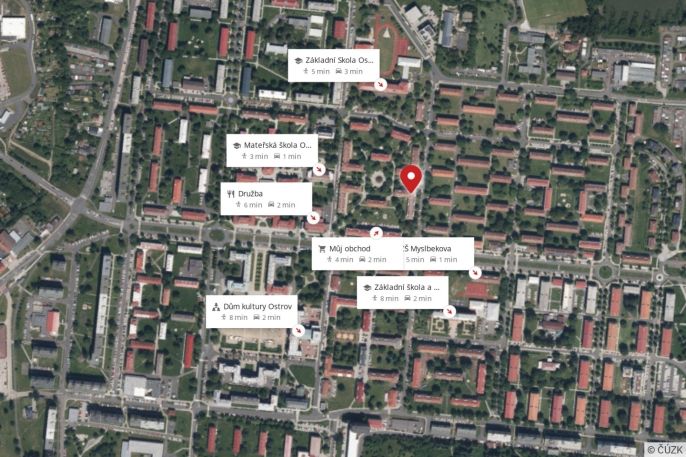 Prodej, Byt 2+1, Ostrov