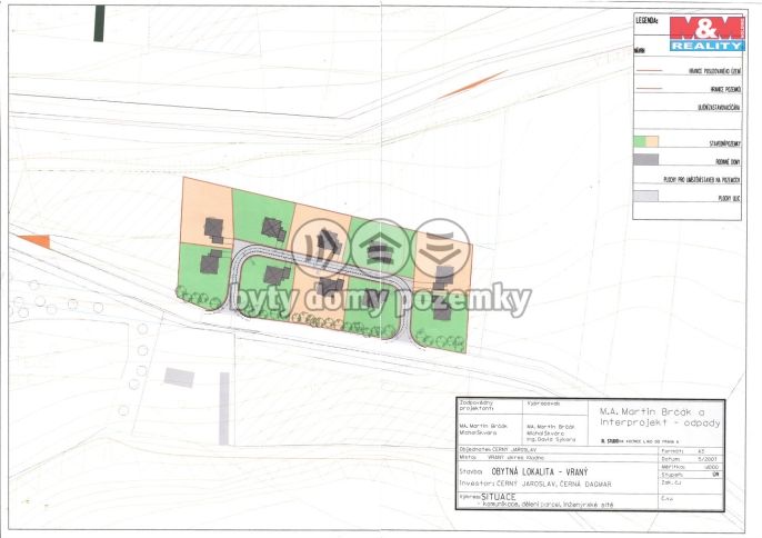 Prodej, Pozemek k bydlení, Vraný
