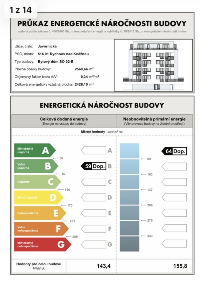 Pronájem, Byt 3+kk, Rychnov nad Kněžnou