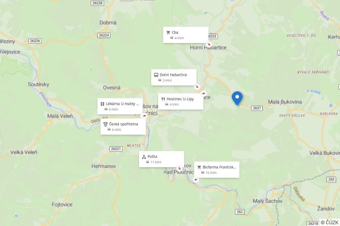 Prodej, Les, Dolní Habartice