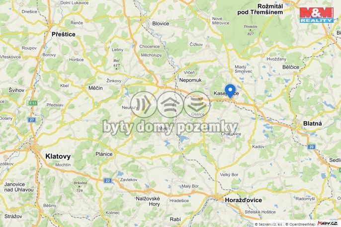 Prodej, Pozemek k bydlení, Kasejovice