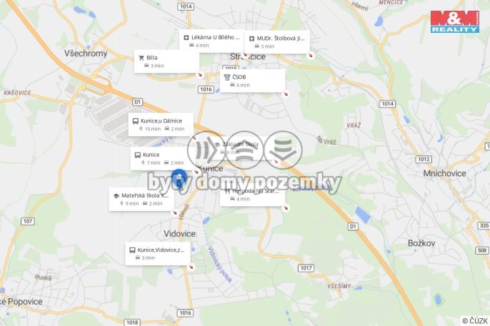 Prodej, Pole, Kunice