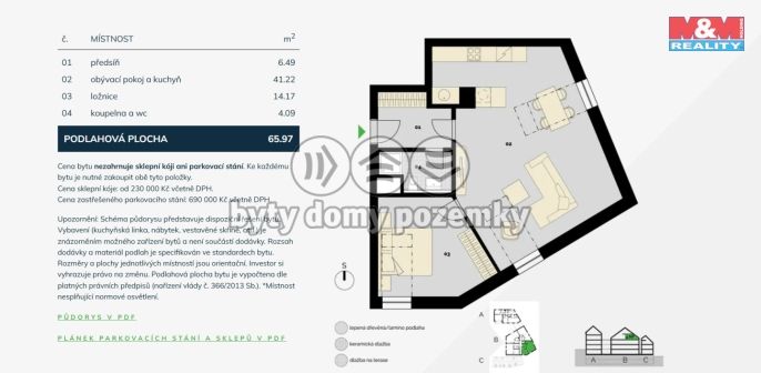 Prodej, Byt 2+kk, Praha