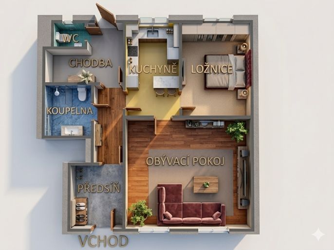 Pronájem, Byt 2+kk, Rychnov nad Kněžnou