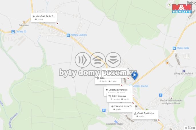 Pronájem, Byt 2+kk, Zbýšov