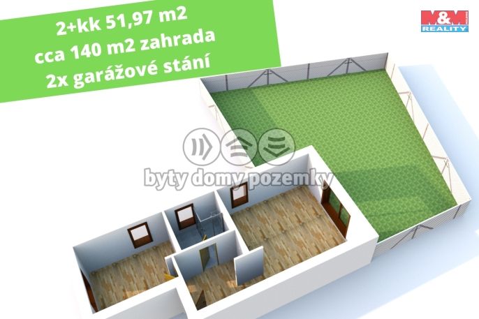 Prodej, Byt 2+kk, Plzeň