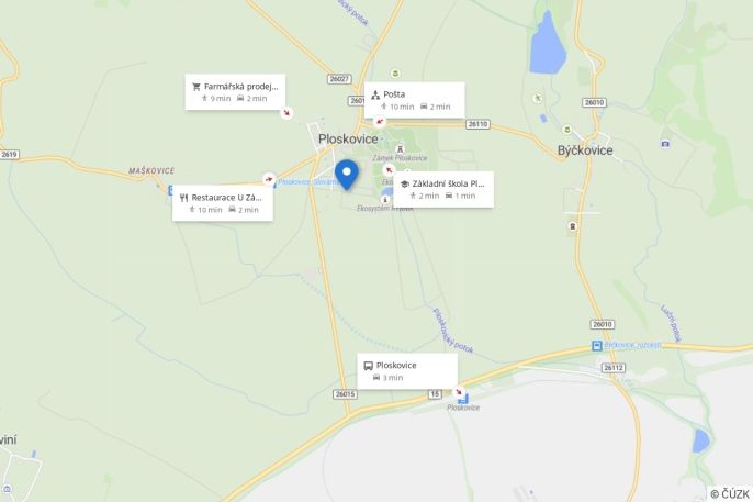 Pronájem, Byt 1+kk, Ploskovice