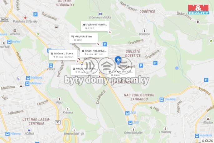 Pronájem, Byt 1+1, Ústí nad Labem