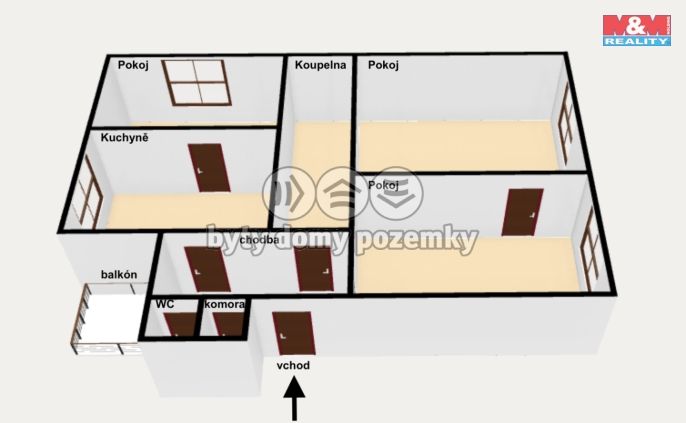 Prodej, Byt 3+1, Náchod