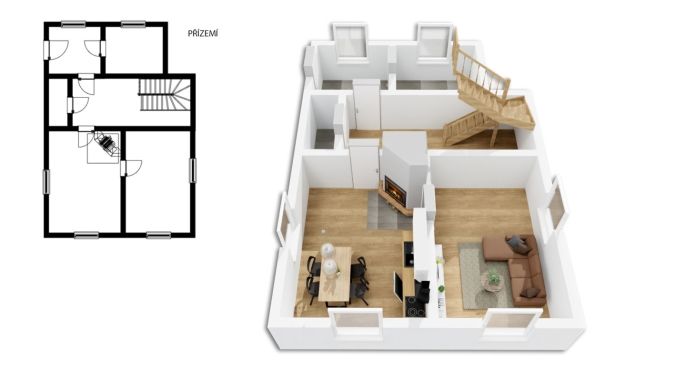 Prodej, Rodinný dům, Rtyně v Podkrkonoší