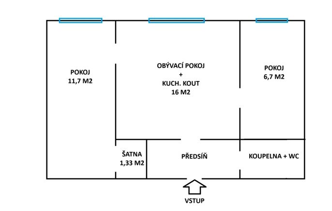Prodej, Byt 2+1, Ostrava