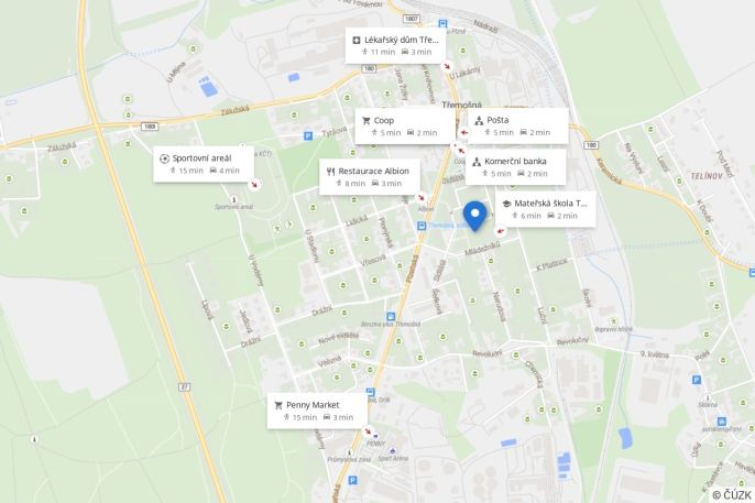 Prodej, Byt 1+1, Třemošná