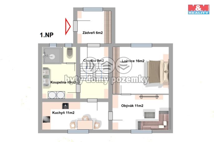 Prodej, Rodinný dům, Červený Kostelec