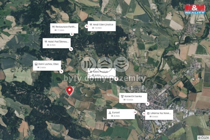 Prodej, Pozemek k bydlení, Ostružno