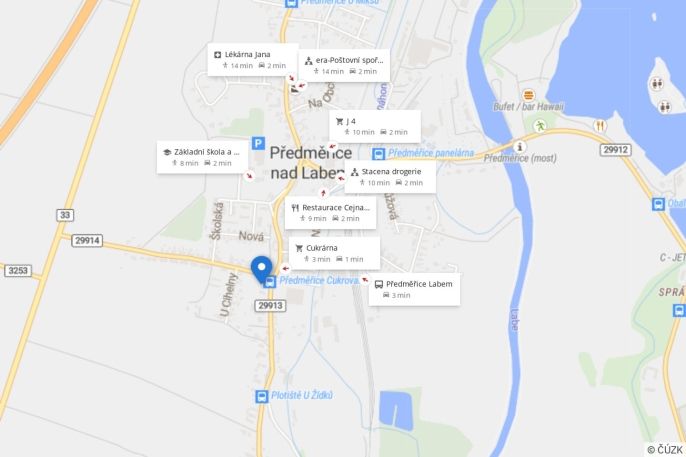 Pronájem, Byt 1+1, Předměřice nad Labem