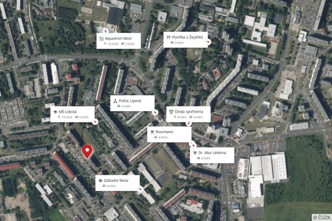 Pronájem, Byt 1+kk, Most