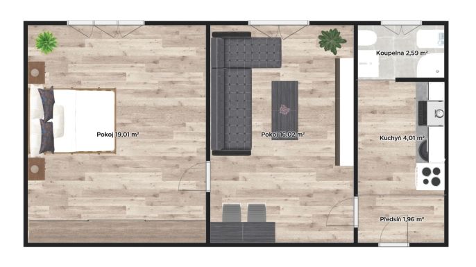 Prodej, Byt 2+kk, Nymburk