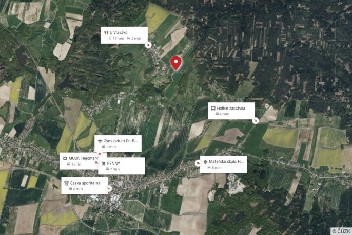 Prodej, Pozemek k bydlení, Poběžovice u Holic