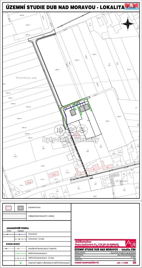 Prodej, Pozemek k bydlení, Dub nad Moravou