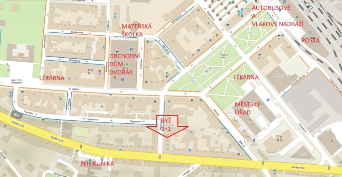 Pronájem, Byt 1+1, Tábor