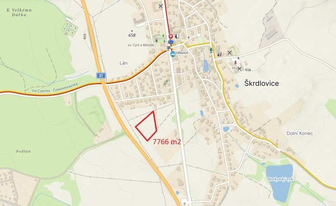 Prodej, Komerční pozemky, Škrdlovice