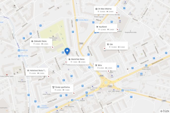 Pronájem, Byt 3+1, Teplice