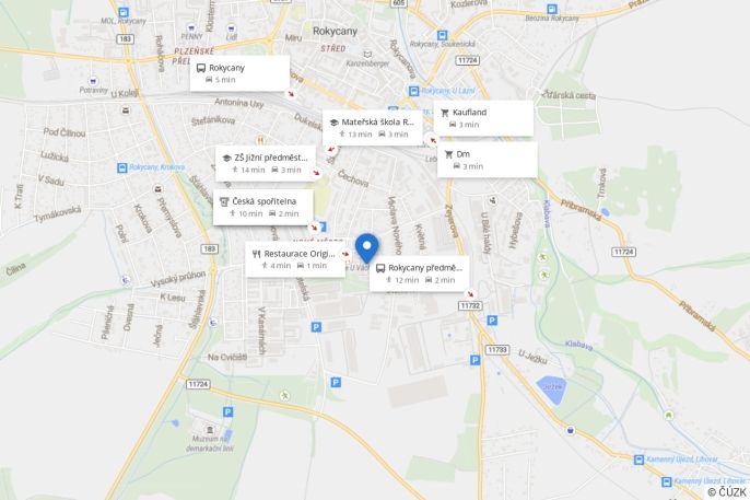 Pronájem, Byt 3+1, Rokycany