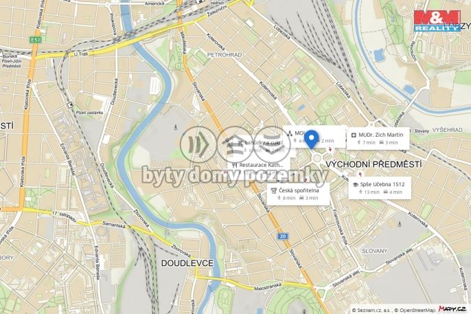 Pronájem, Byt 3+1, Plzeň