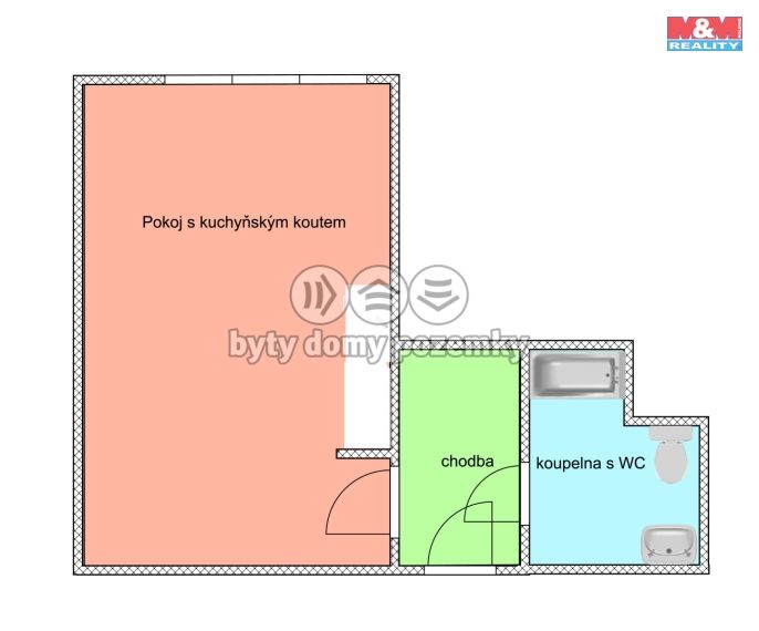 Prodej, Byt 1+kk, Ostrava