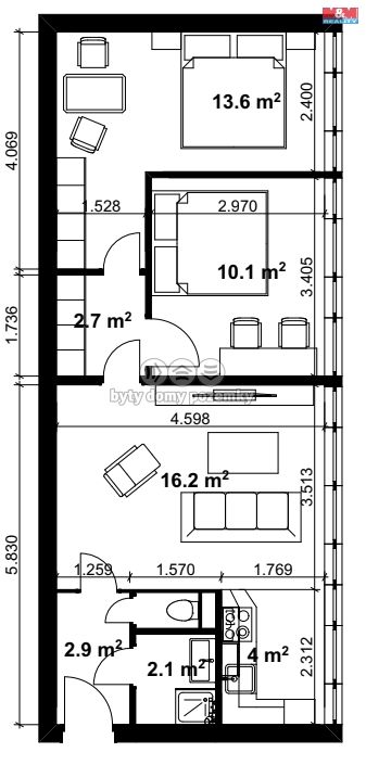 Prodej, Byt 3+kk, Praha