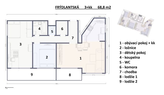 Prodej, Byt 3+kk, Praha
