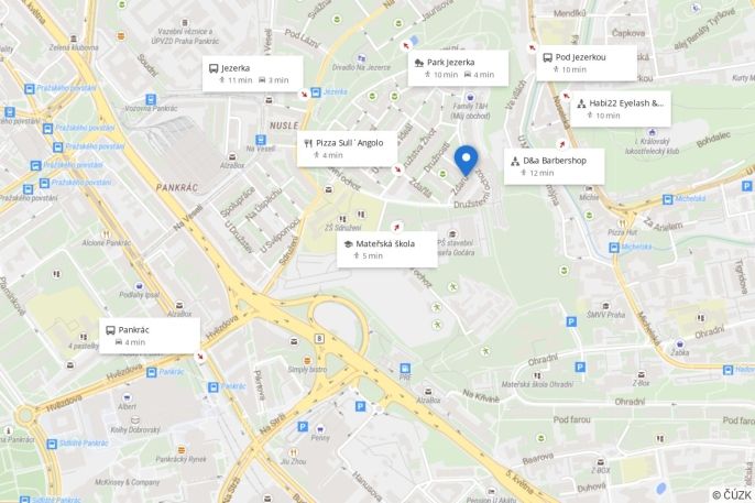 Pronájem, Byt 2+kk, Praha