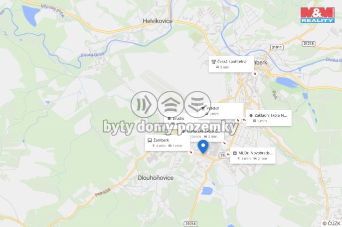 Pronájem, Byt 1+kk, Dlouhoňovice