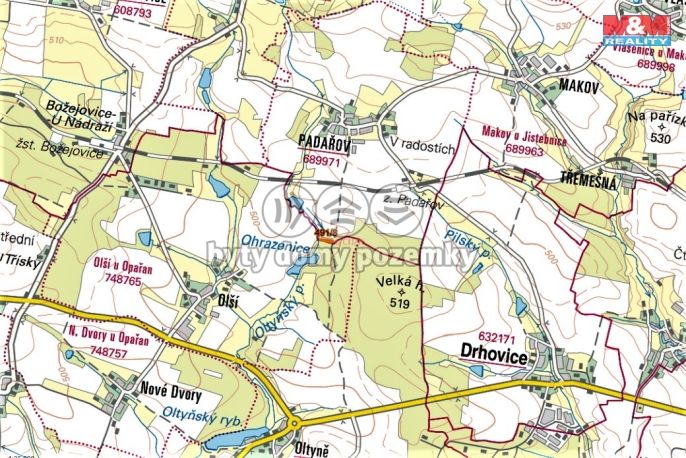 Prodej, Pole, Jistebnice