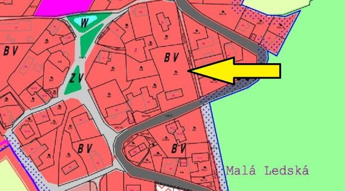 Prodej, Pozemek k bydlení, Hřibiny-Ledská