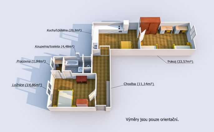 Prodej, Byt 2+1, Plzeň
