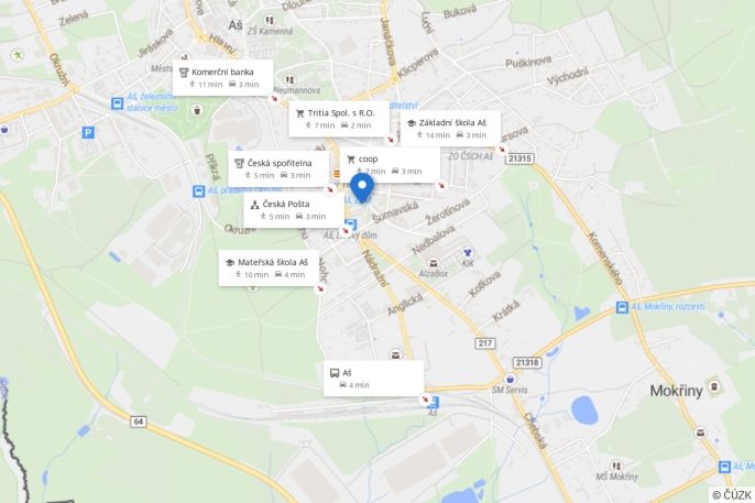 Pronájem, Byt 3+1, Aš