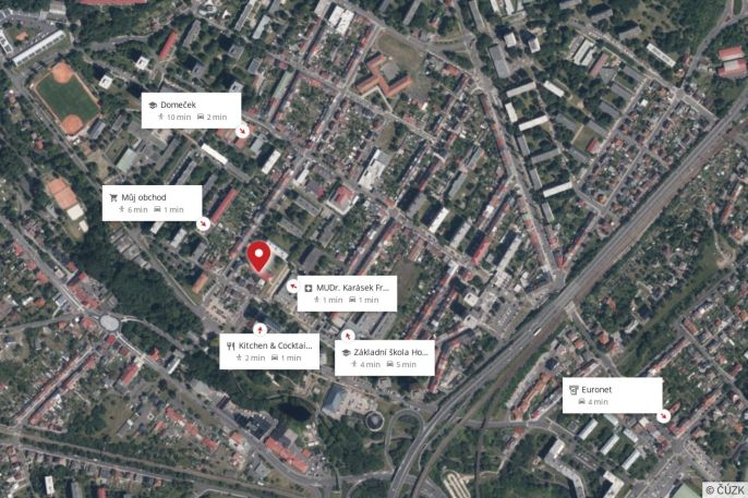 Prodej, Byt 1+kk, Chomutov