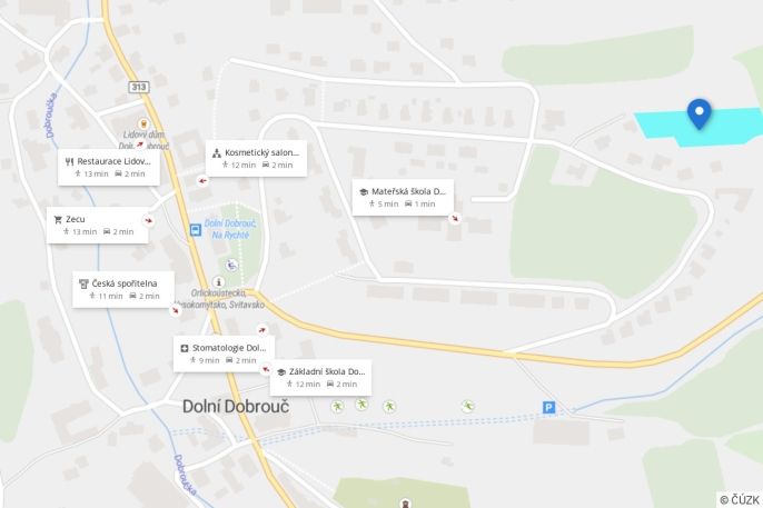 Prodej, Pozemek k bydlení, Dolní Dobrouč