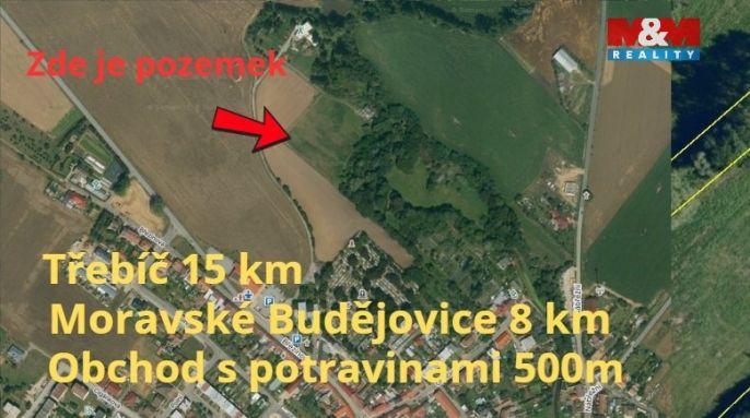 Prodej, Pozemek k bydlení, Jaroměřice nad Rokytnou