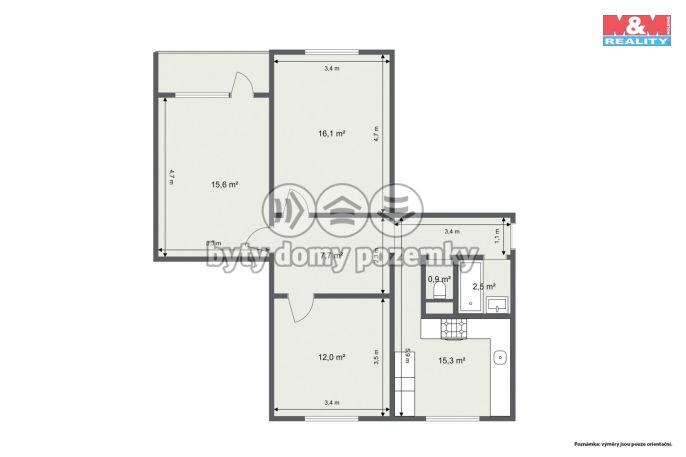 Prodej, Byt 3+1, Loket